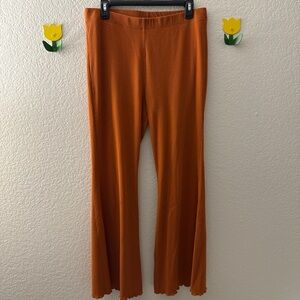 Wild Fable Vibrant Orange Ribbed Pants